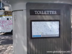 Souvenir prices in Paris, Public toilet 